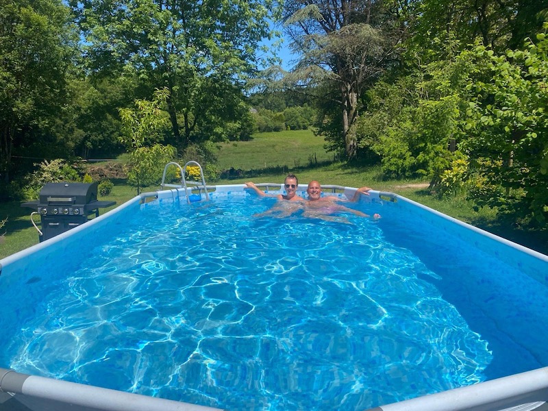 pete and me swimming pool