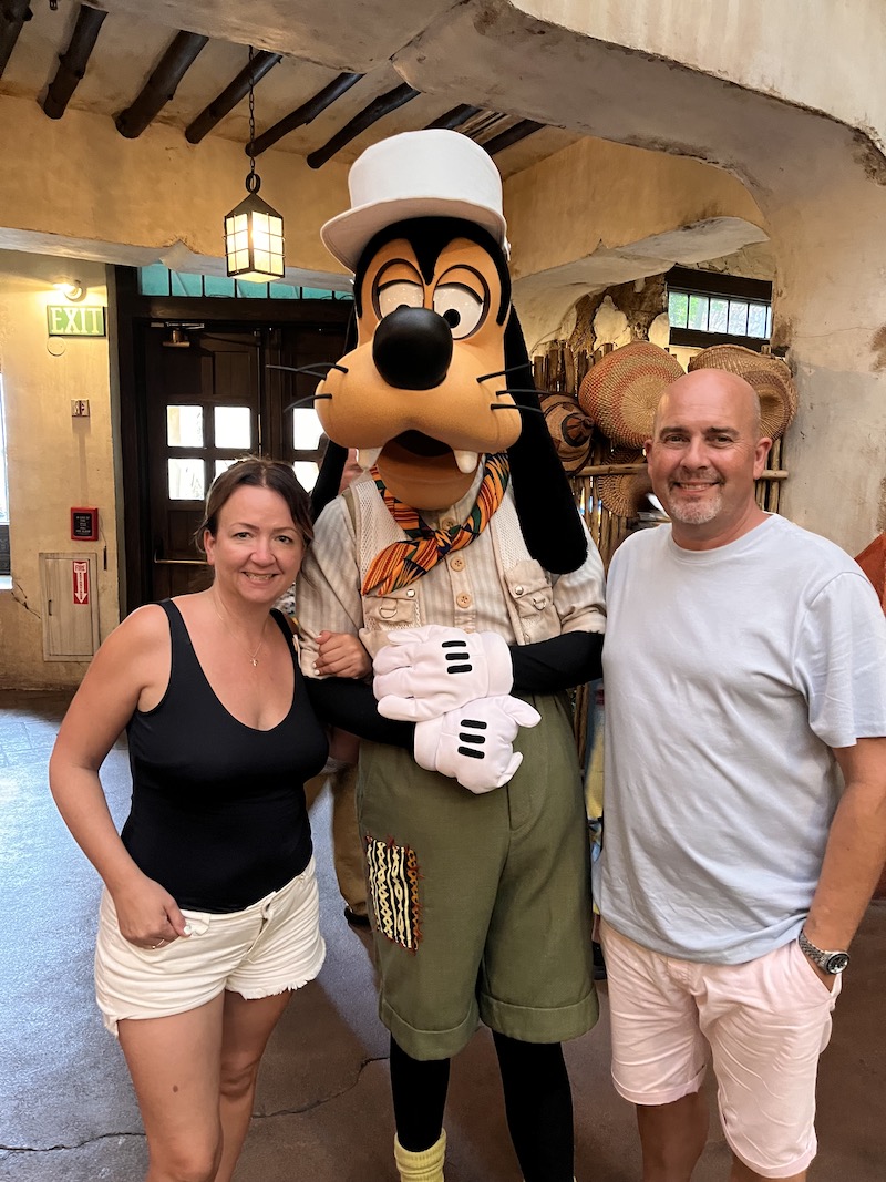 pete and me with goofy